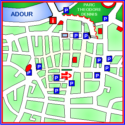 Map of Dax