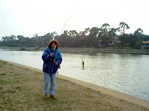 Fishing on the canal in Hossegor Fishing on the canal in Hossegor